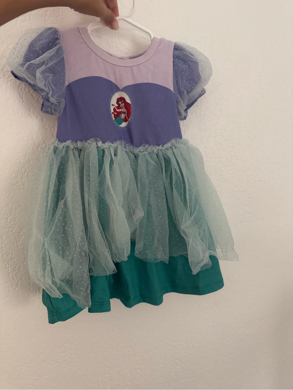 Disney x PatPat Ariel Little Mermaid Tulle Dress Size 2Y 2T